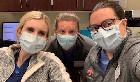 nursing Staff wearing masks